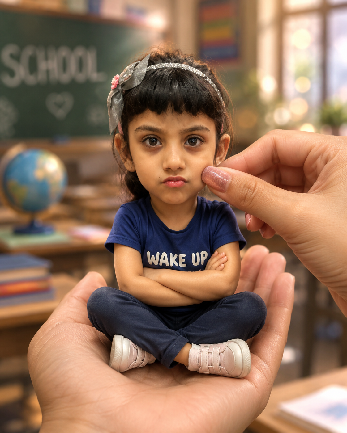 Ultra-Realistic Big-Head Miniature Portrait Prompt

Create an ultra-realistic mi