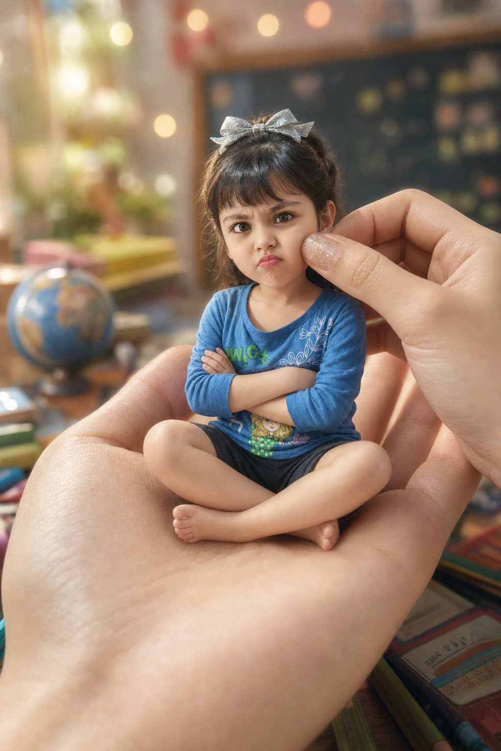 Ultra-Realistic Big-Head Miniature Portrait Prompt

Create a